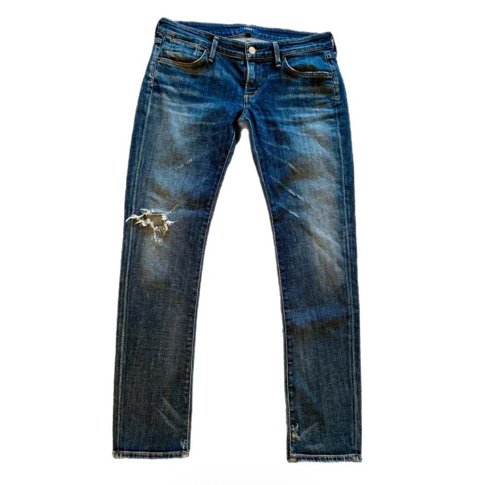 AGOLDE CHLOE DISTRESSED STRETCH JEANS